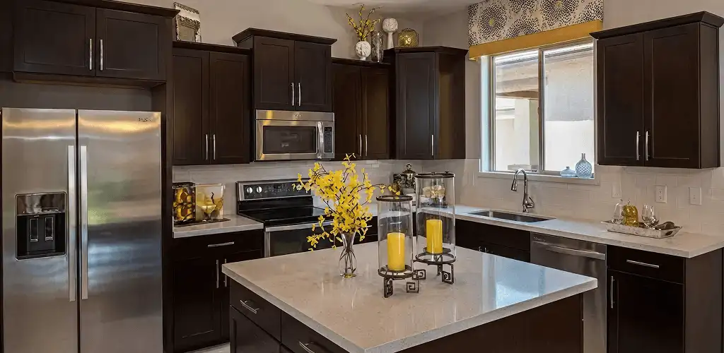 Cabinet painting results with freshly painted kitchen cabinets in El Paso, TX