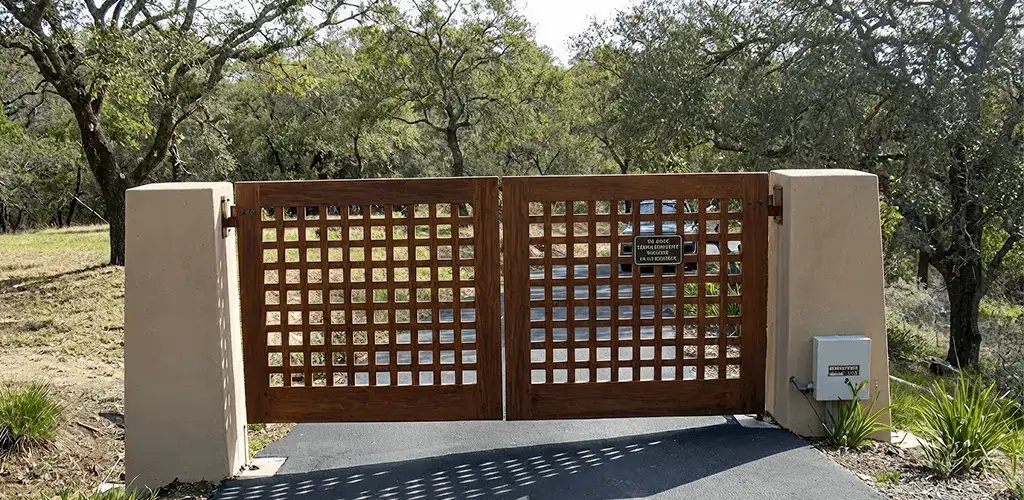 Driveway gate installation for a residential property in El Paso, TX